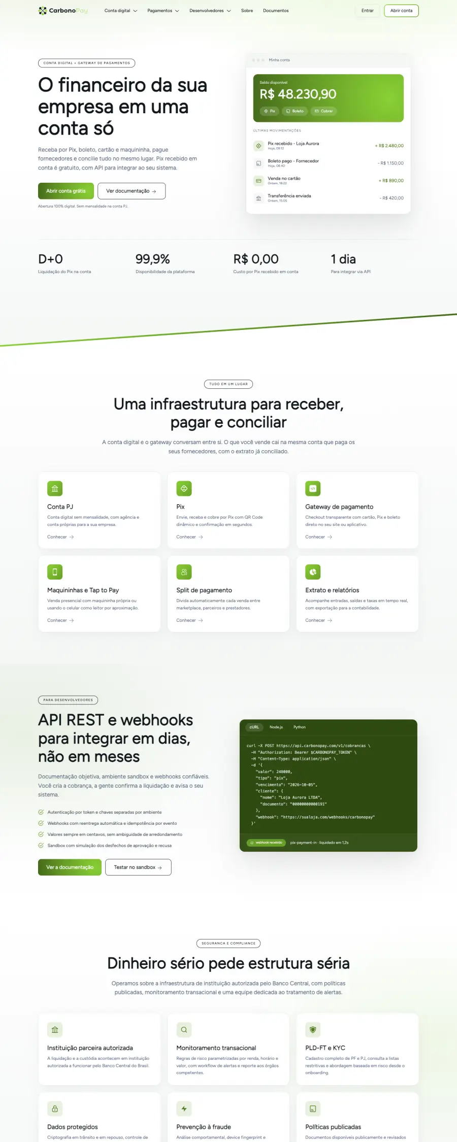 CarbonoPay website