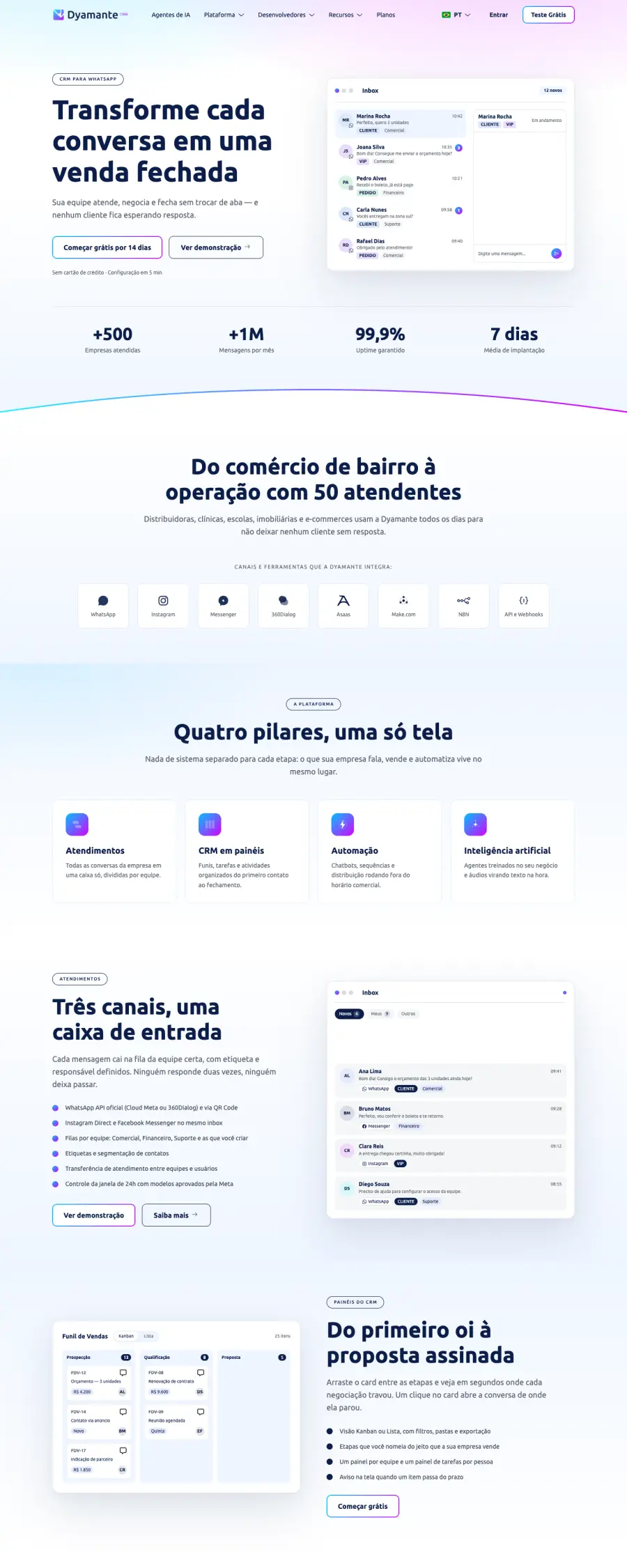 Dyamante website